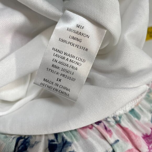 Savanna Jane Life of the Party Jumpsuit Womens 1X‎ Floral Strapless Lightweight - Picture 9 of 11